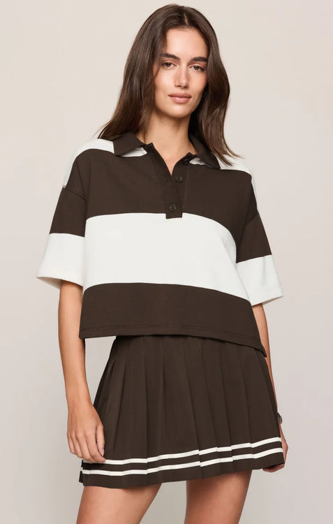 Mariner Short Sleeve Polo | Dark Chocolate