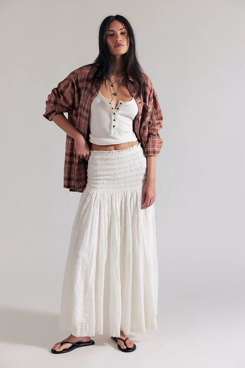 Raven Convertible Maxi Skirt | Ivory