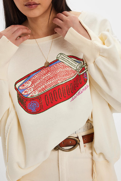 Graphic Camden Pullover | Sardine Combo
