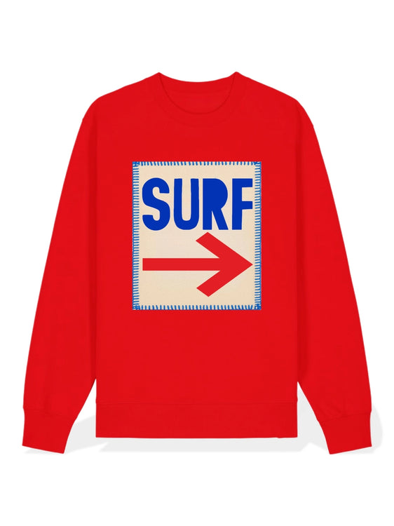 Cabana Club Surf This Way Sweatshirt | Red