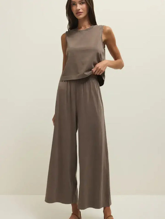 Scout Jersey Crop Flare Pant | Perfectly Taupe