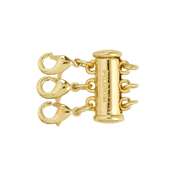 Triple Necklace Layering Clasps | Gold
