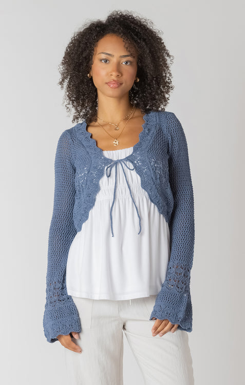Tie Front Crochet | Indigo