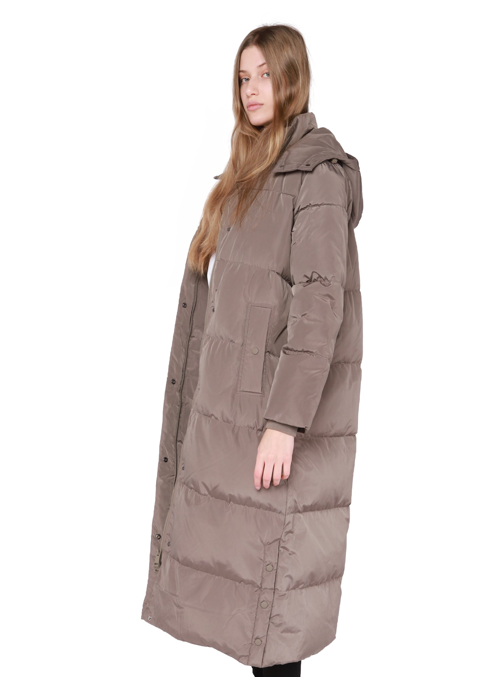 Hooded longline clearance coat