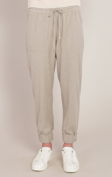 Campus Cuffed Hem Pants | Oatmeal