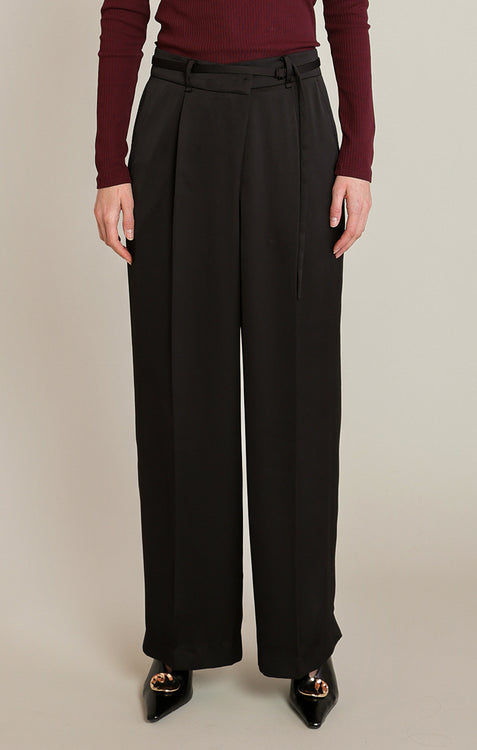 Briarwood Belted Wide Leg Pants | Black