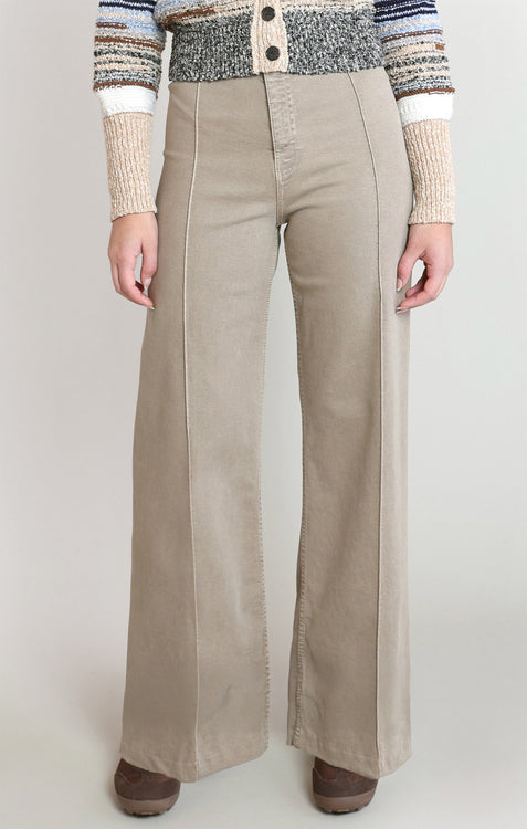 Brookside Wide Leg Jeans | Sand