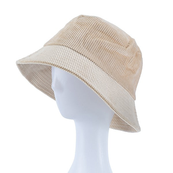 Corduroy Bucket Hat. - Adjustable Drawstring Inside Hat - One Size Fits  Most - 100% Polyester, 728262