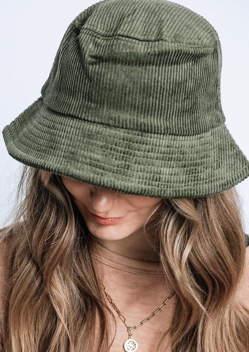 Corduroy Bucket Hat – Bella Chic
