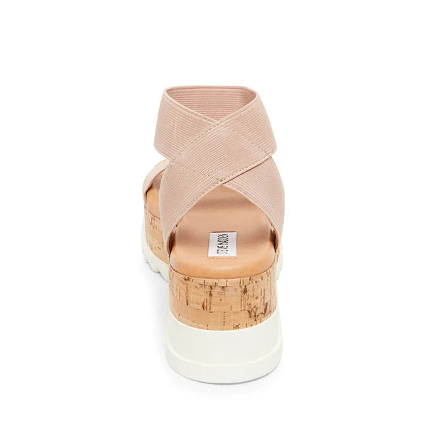 Bandi elastic cork flatform top sandals