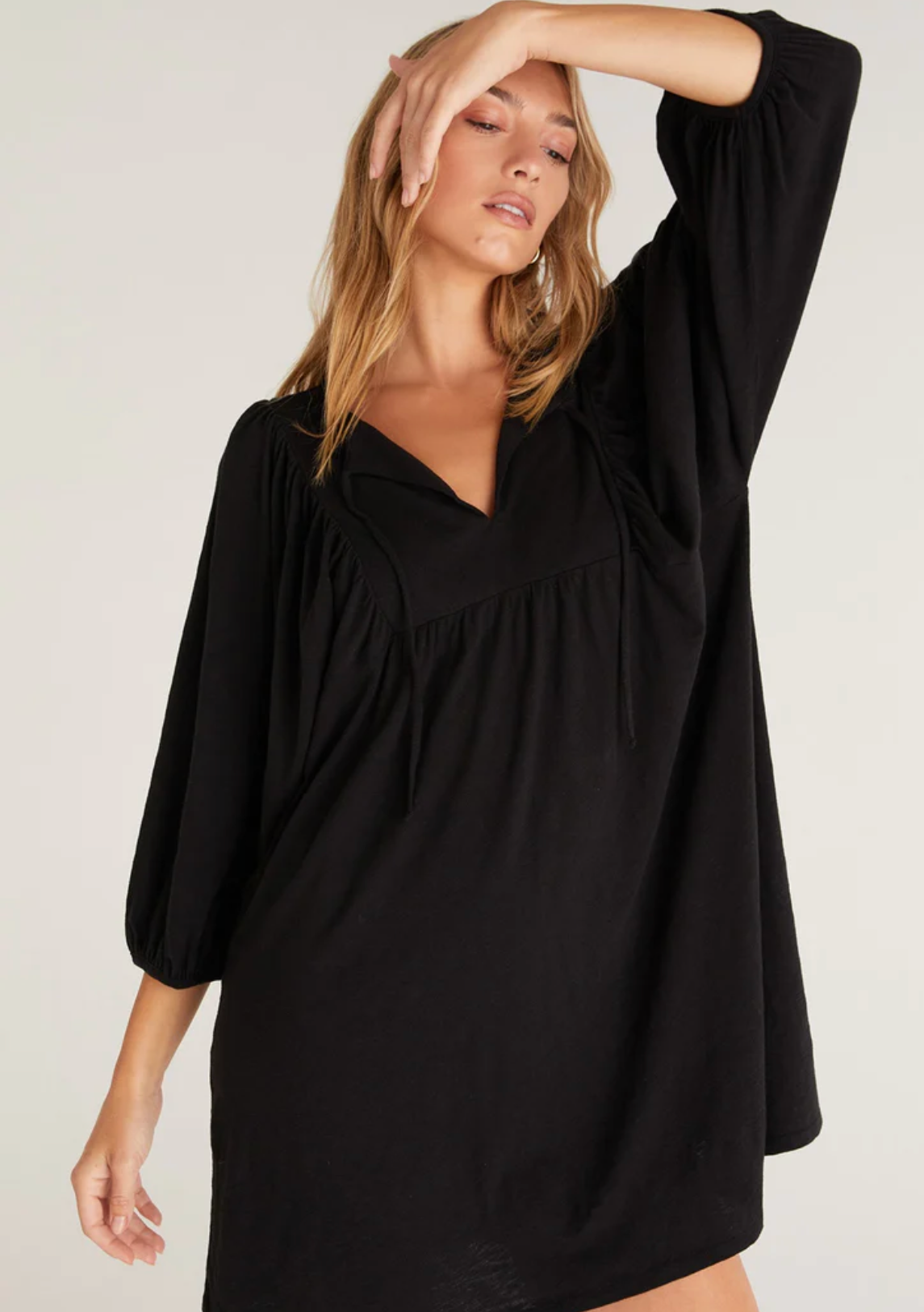 Black mini dress casual clearance